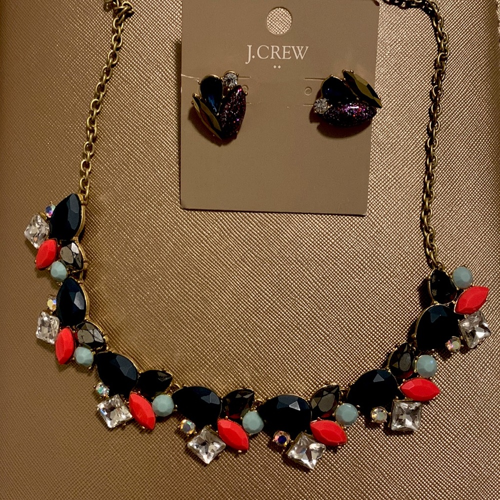 J. Crew Jewelry Statement Necklace and Earrings